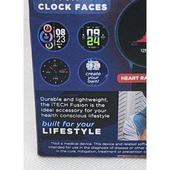 iTech Fusion 2 Smartwatch: Durable & Lightweight | Salmon Band | Android & iOS - Picture 6 of 16